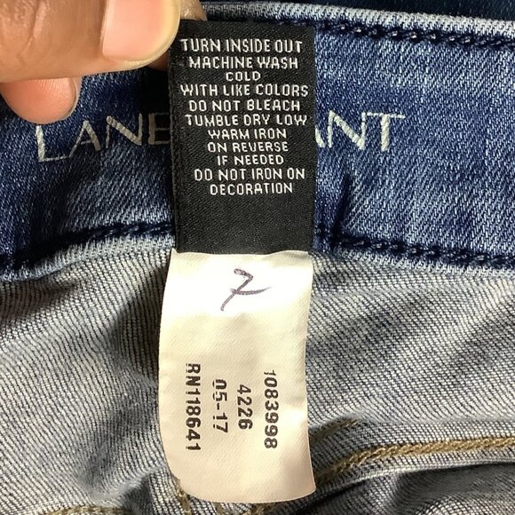 Lane Bryant Plus Size Boyfriend Distressed Denim‎ Jeans Women 24R Blue Casual - Picture 6 of 16